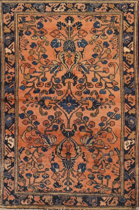 Vegetable Dye Floral Lilian Persian Rug 3x4