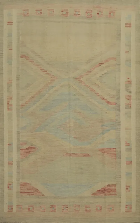 Handmade Kilim Flat Weave Area Rug 7x10