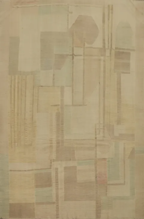 Modern Kilim Abstract Design on Earthy Shades Luxury Rug 8x10