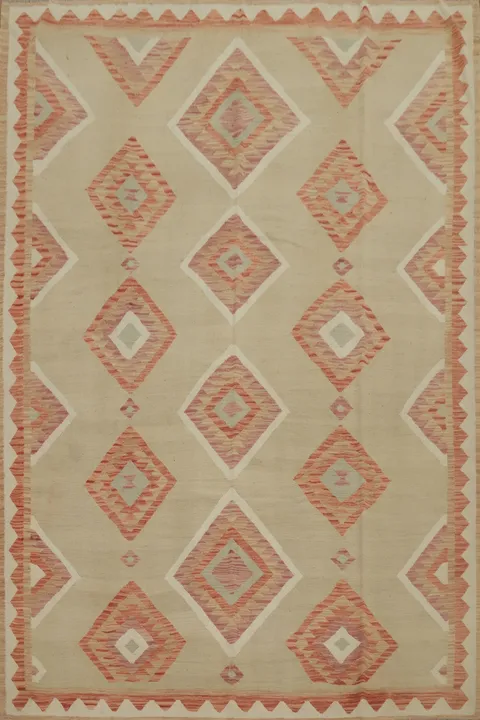 Tribal Wool Kilim Handwoven Area Rug 8x10