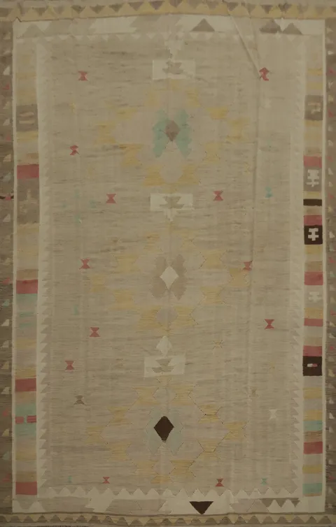 Tribal Wool Kilim Handwoven Area Rug 9x12