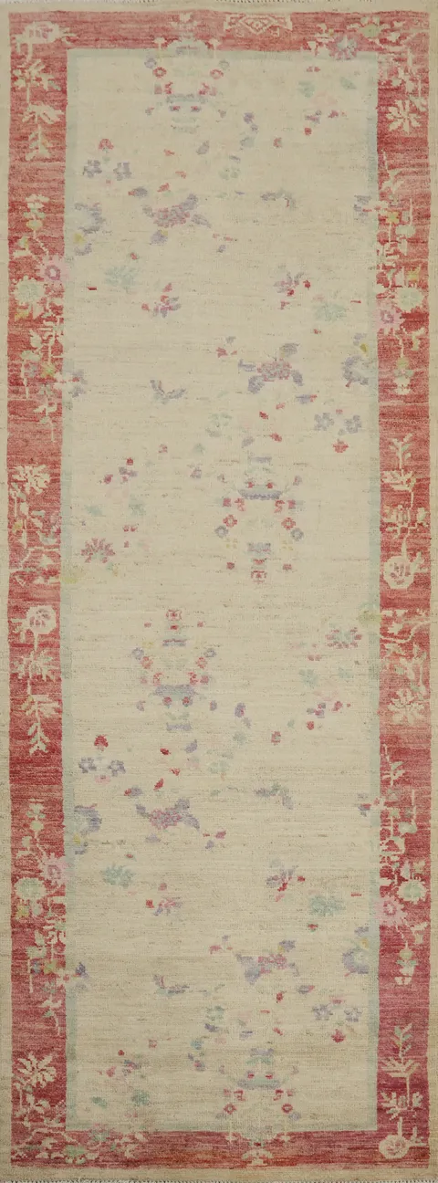 Vegetable Dye Ziegler Oriental Runner Rug 3x8