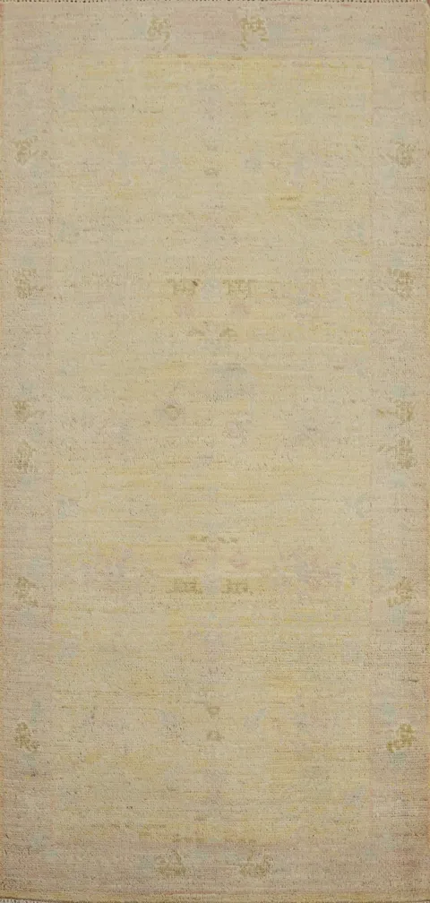 Muted Tone Wool Ziegler Vegetable Dye Rug 3x6