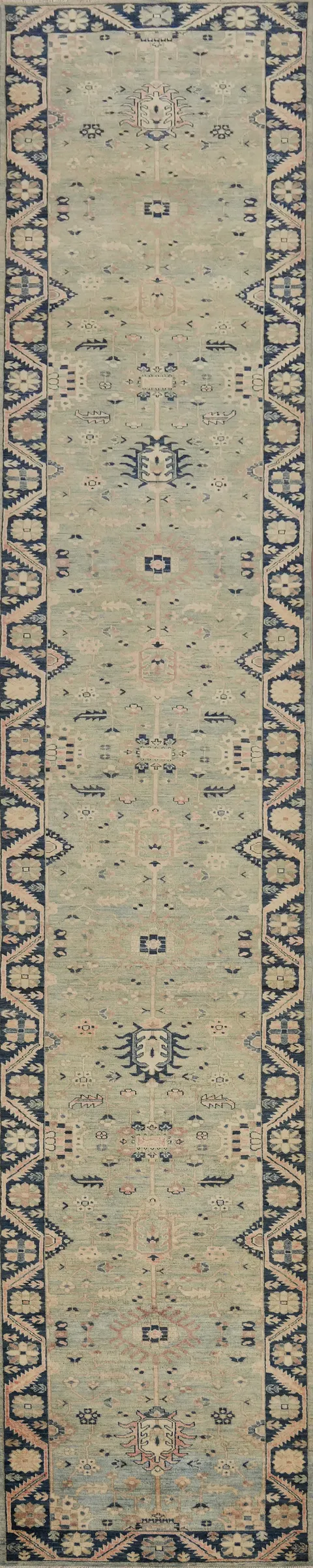 Sophisticated Runner Rug 3x22 with Timeless Oriental Patterns