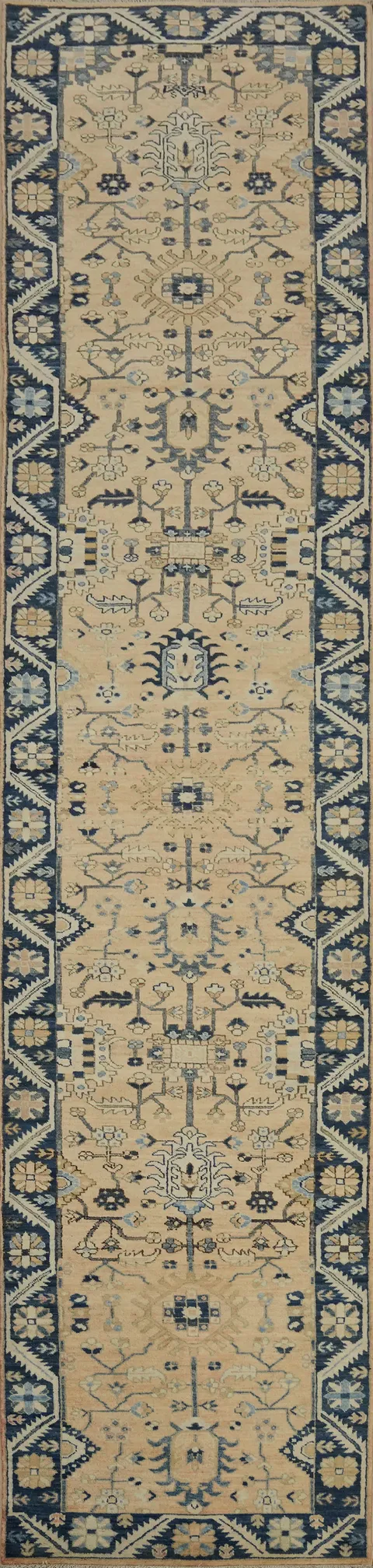 Vegetable Dye Ziegler Oriental Runner Rug 3x16
