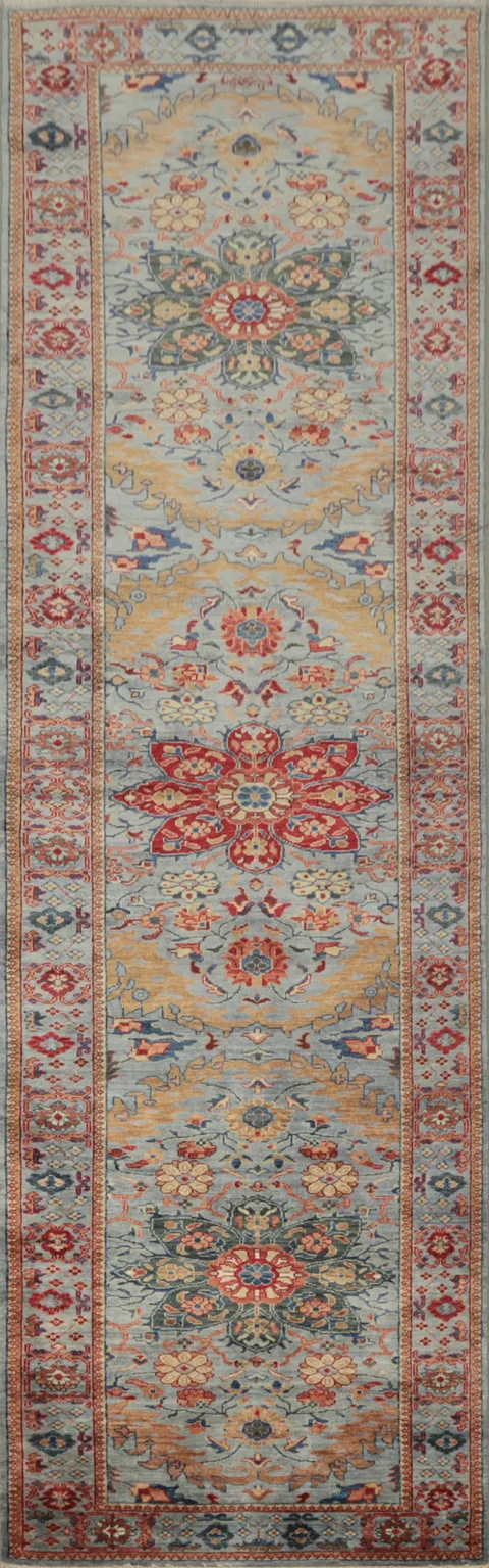 Vintage-Inspired Ziegler Runner Rug 3x11 Perfect for Classic Interiors