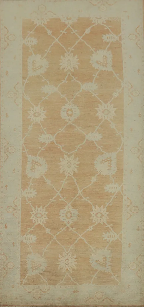Handmade Oushak Vegetable Dye Area Rug 5x12