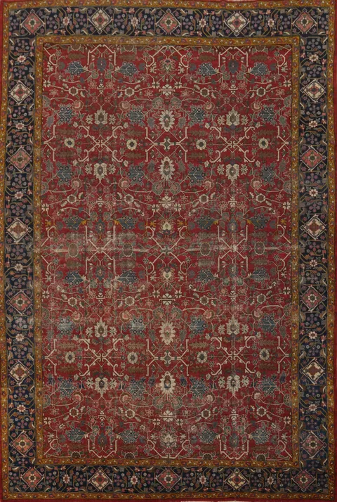 Antique Vegetable Dye Tabriz Persian Large Rug 11x15