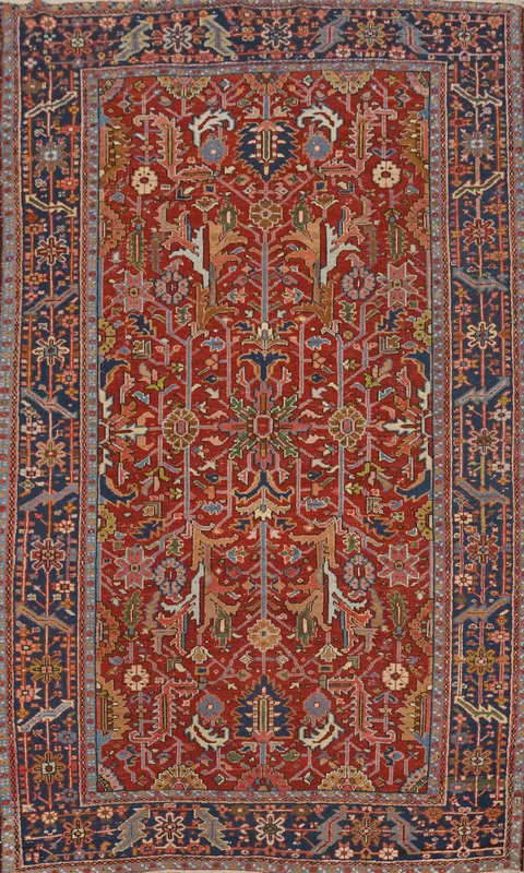 Vegetable Dye Heriz Serapi Persian Area Rug 7x10