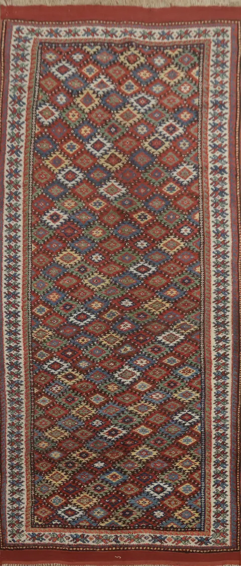 Vegetable Dye Anatolian Turkish Area Rug 5x11