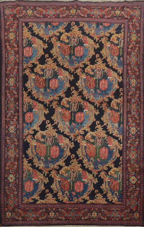 Vegetable Dye Senneh Persian Rug 4x6
