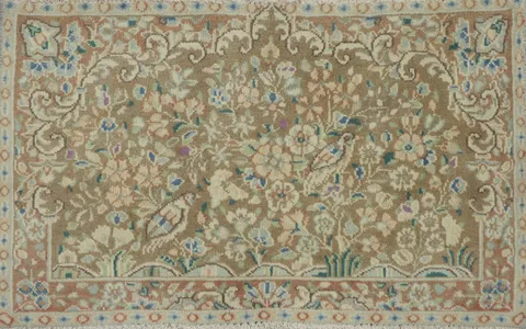 Vegetable Dye Kerman Persian Rug 2x3