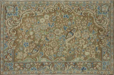 Vegetable Dye Kerman Persian Rug 2x3
