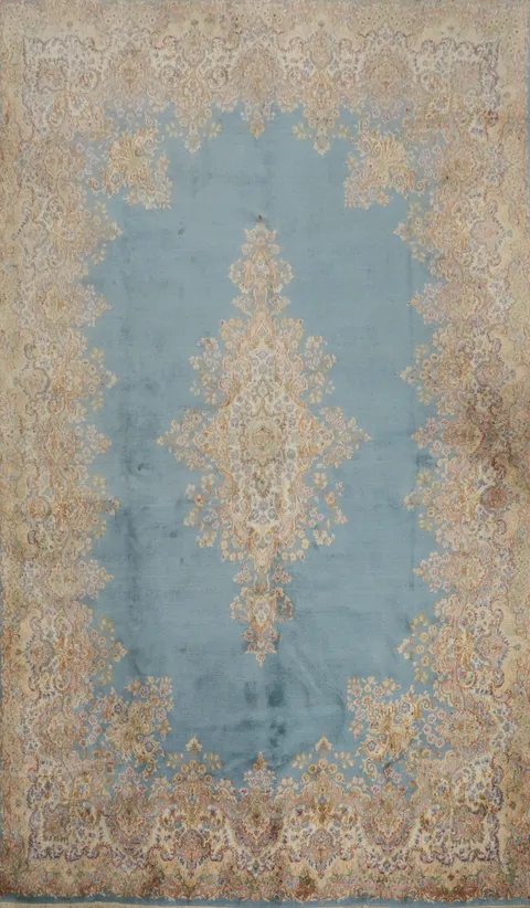 Vegetable Dye Kerman Persian Large Rug 10x16