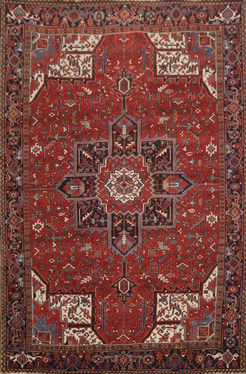 Vegetable Dye Heriz Persian Area Rug 8x11