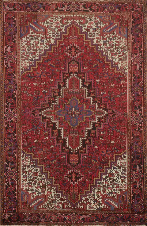 Vegetable Dye Heriz Persian Area Rug 7x10