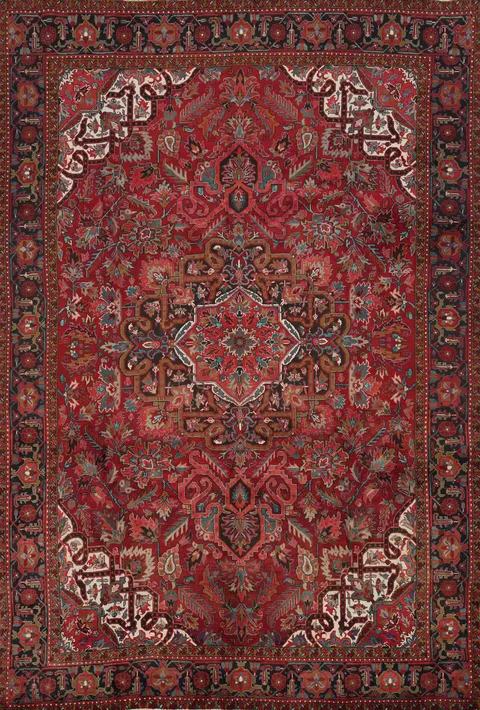 Vegetable Dye Heriz Persian Area Rug 10x13