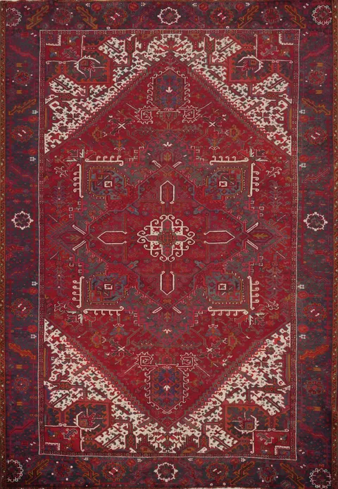 Vegetable Dye Heriz Persian Area Rug 10x13