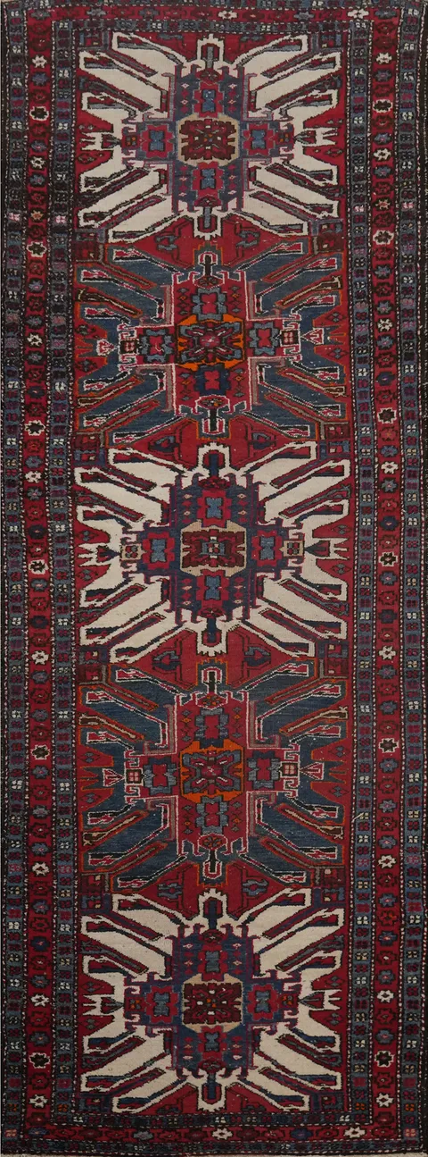 Vegetable Dye Heriz Bakhshayesh Persian Runner Rug 3x11