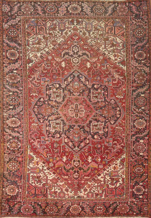 Vegetable Dye Heriz Persian Area Rug 8x12