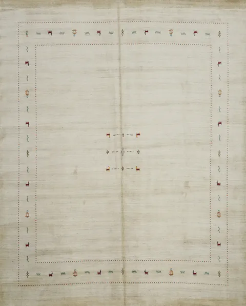 Muted Wool Tribal Gabbeh Square Area Rug 10x10