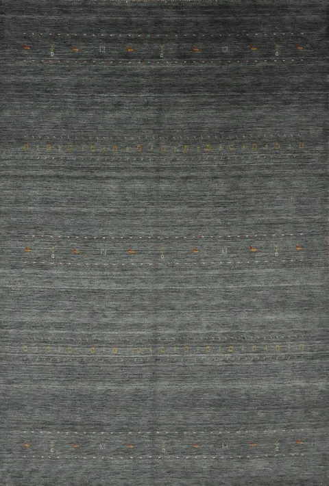 Wool Gabbeh Handmade Large Area Rug 10x12