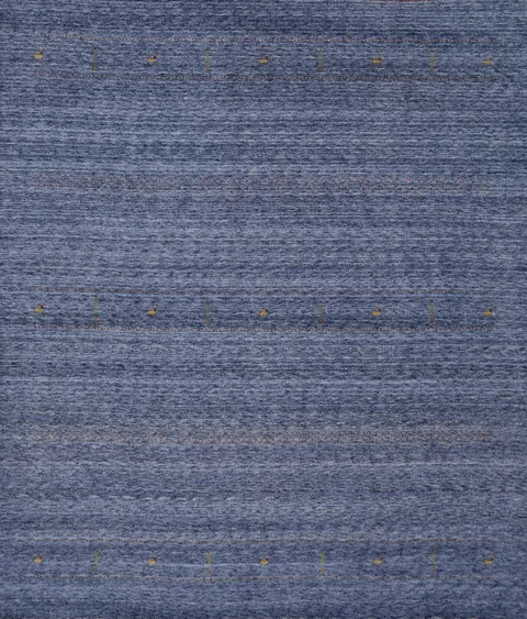 Handmade Blue Gabbeh Square Area Rug 10x10