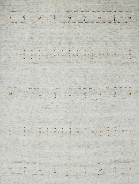 Little Animals Wool Gabbeh Handmade Area Rug 10x10