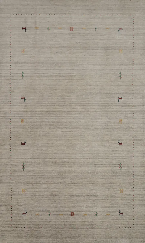 Tribal Gabbeh Oriental Area Rug 5x8