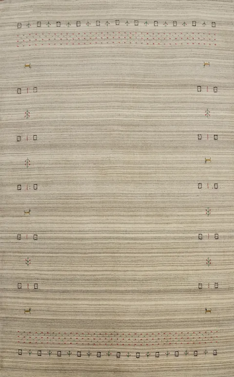 Tribal Wool Gabbeh Handmade Area Rug 6x9