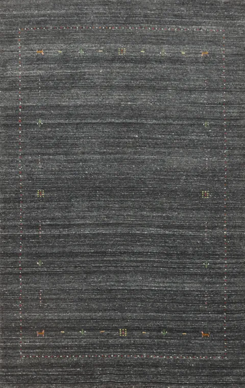 Tribal Gabbeh Handmade Area Rug 5x8