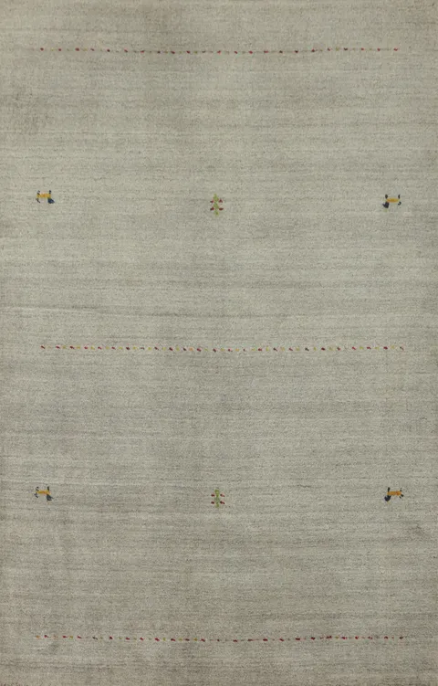 Tribal Wool Gabbeh Handmade Rug 4x6
