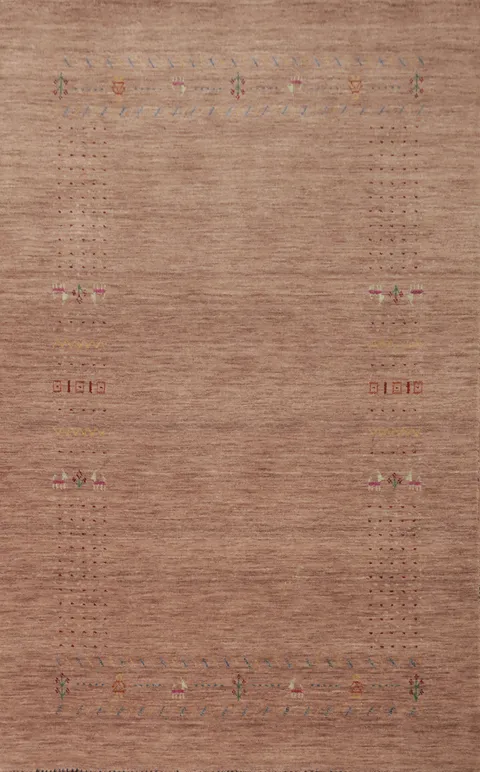 Tribal Gabbeh Oriental Area Rug 5x8
