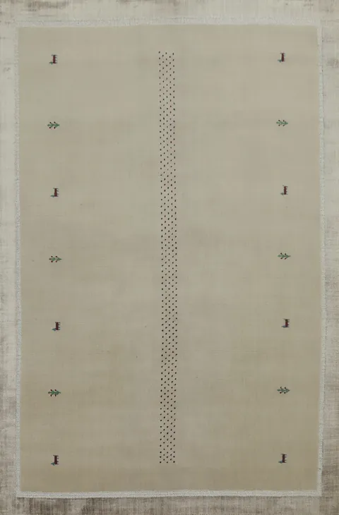 Tribal Gabbeh Handmade Area Rug 5x8