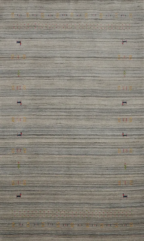 Tribal Gabbeh Handmade Area Rug 5x8