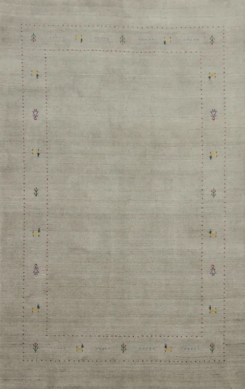 Tribal Gabbeh Oriental Area Rug 5x8