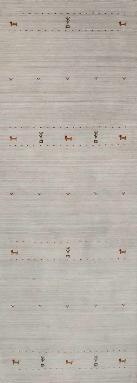 Tribal Gabbeh Handmade Runner Rug 3x9