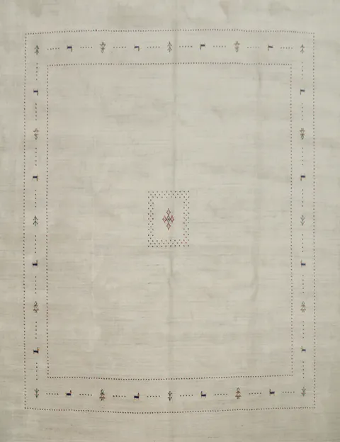 Handmade Wool Gabbeh Square Area Rug 10x10