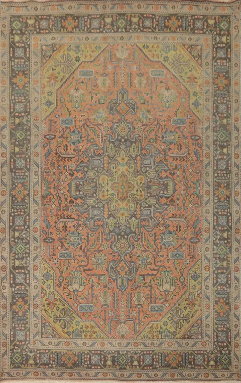 Handmade Wool Tabriz Persian Area Rug 7x10