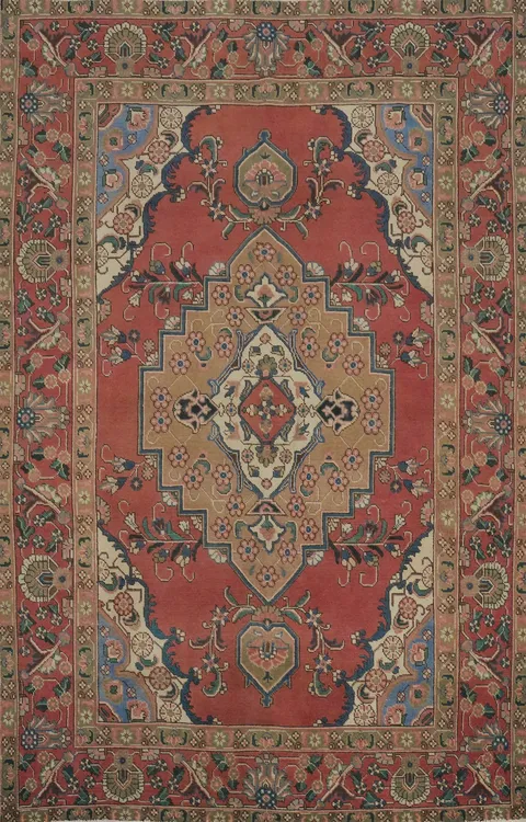 Traditional Wool Tabriz Persian Area Rug 7x10