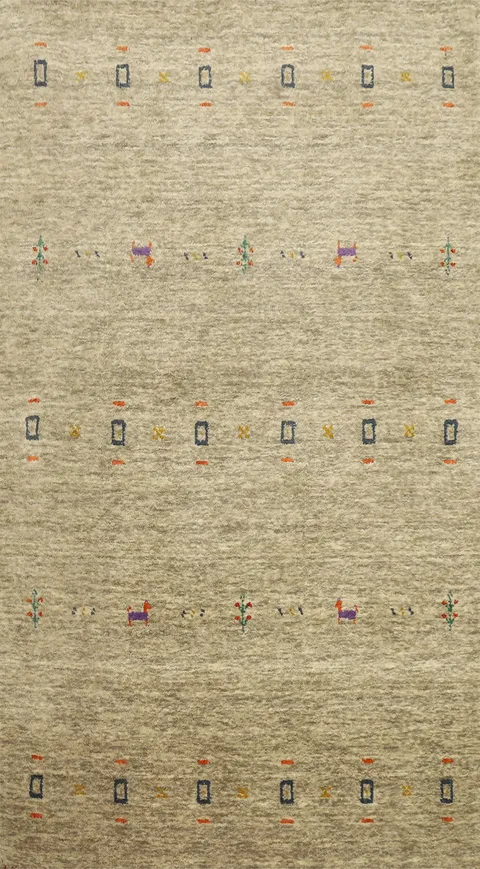 Tribal Gabbeh Handmade Rug 3x5