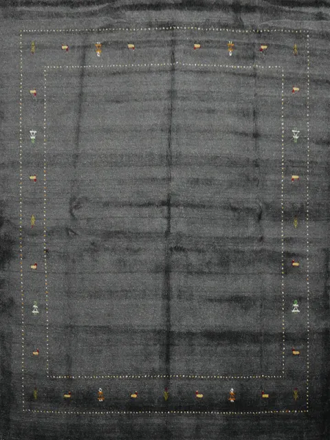 Enhanced with Elegant Geometric Gabbeh Area Rug 8x8
