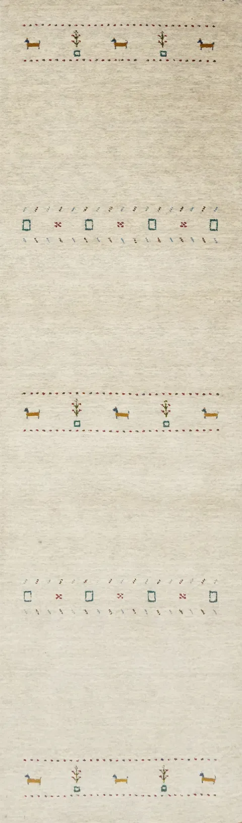 Tribal Gabbeh Oriental Runner Rug 3x10