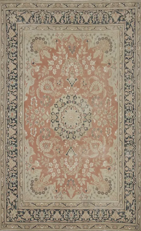 Vegetable Dye Kerman Persian Area Rug 7x10