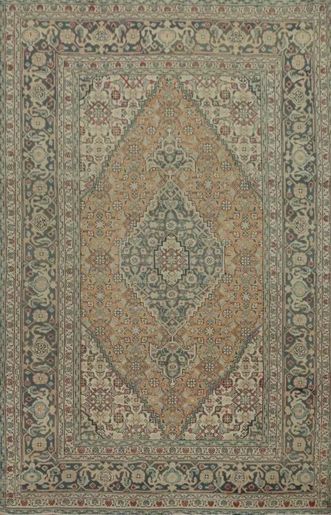 Vegetable Dye Tabriz Persian Area Rug 7x10