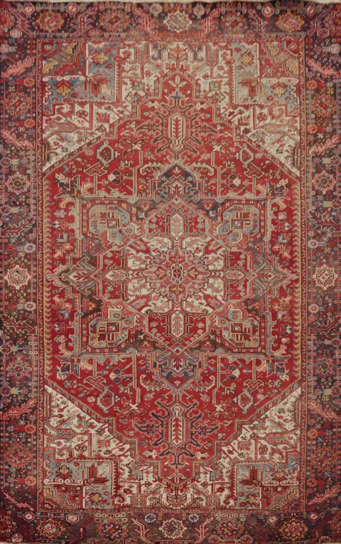 Vegetable Dye Heriz Persian Area Rug 8x11