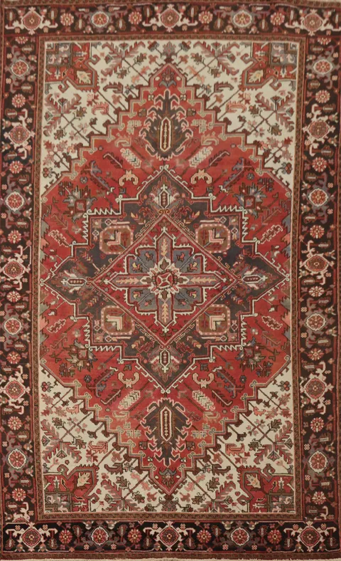 Vegetable Dye Heriz Persian Area Rug 6x10