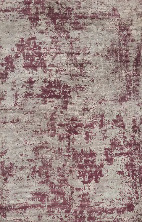 Distressed Look Abstract Area Rug 5x8