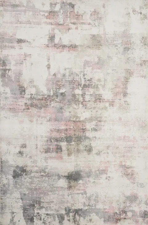 Distressed Look Abstract Rug 5x7