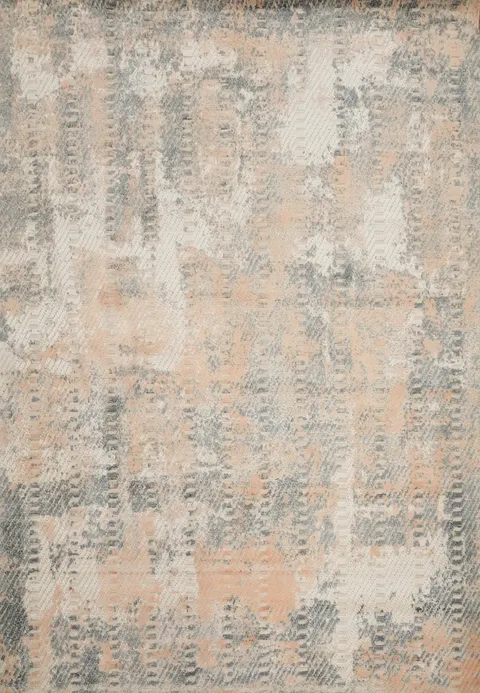 Abstract Texture Area Rug 6x8 in Modern Neutral Tones for Living Room